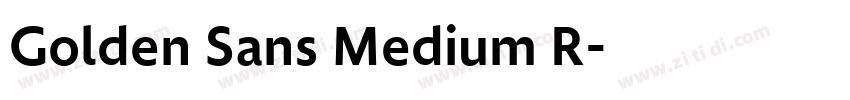 Golden Sans Medium R字体转换 Golden Sans Medium R字体转换
